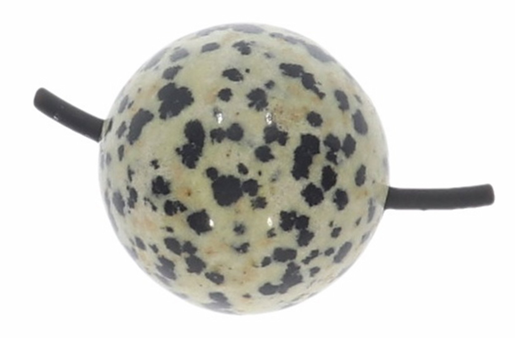 Dalmatiner Jaspis Kugel Schmuck Wellness Anhänger 25mm - mit oder ohne Bohrung