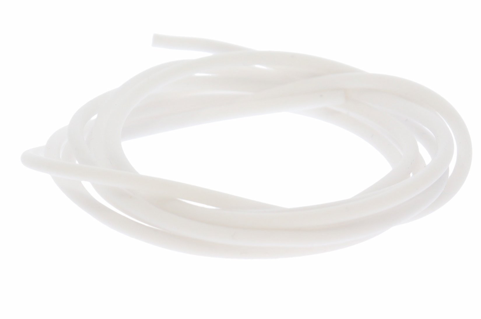 Kautschukband 2.0mm Ø 100cm weiß - Kautschuk Halsband