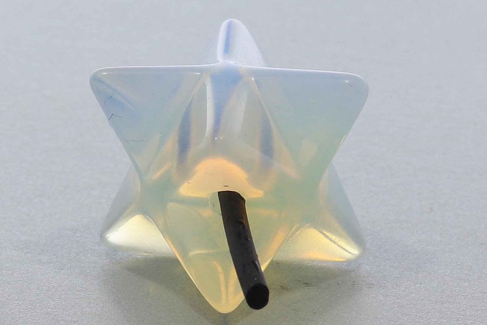 Opal glas Merkaba Stern Schmuck Anhänger gebohrt 18mm - HS998