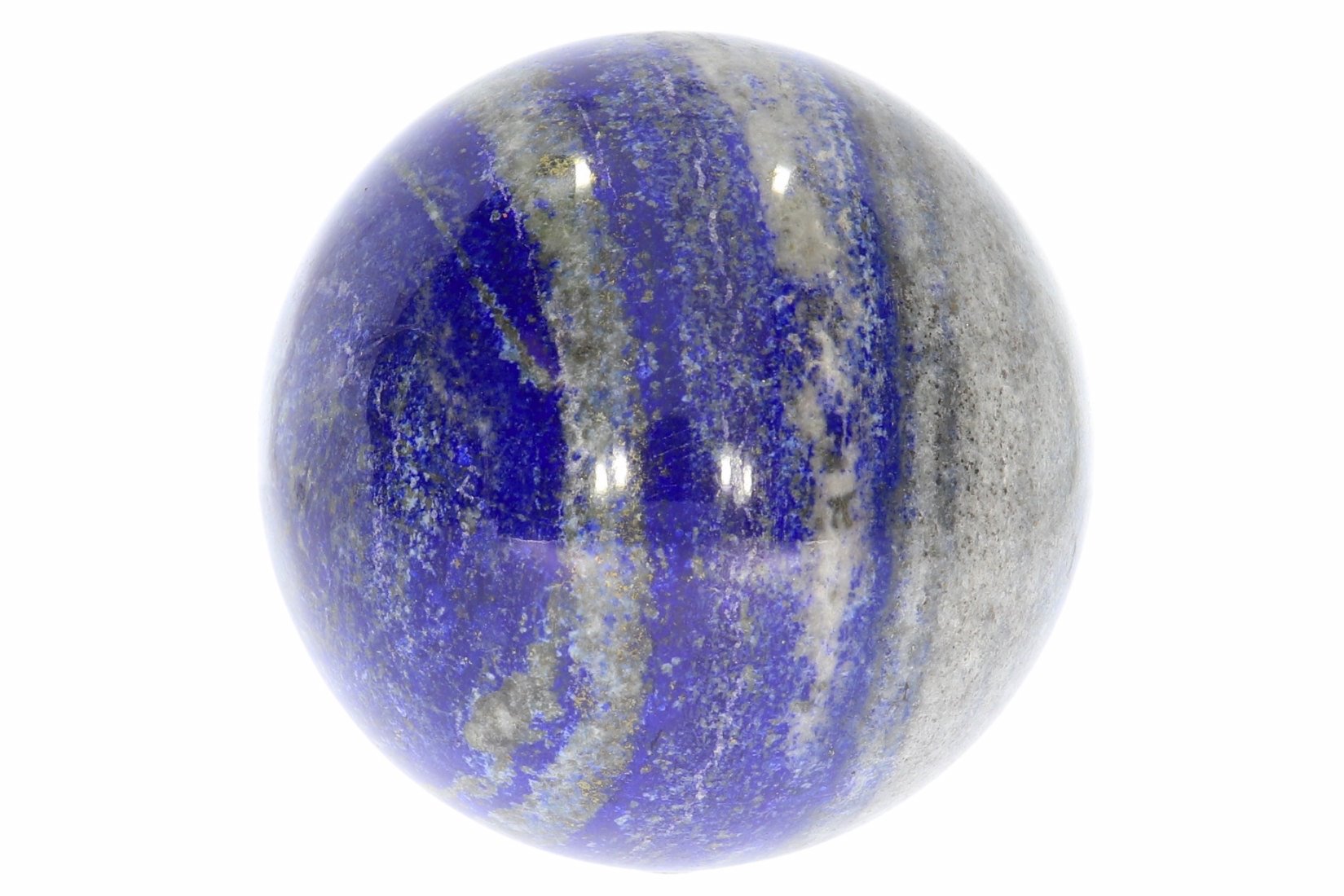 UNIKAT - große Lapis Lazuli Kugel inkl. Ständer 75mm - 39803