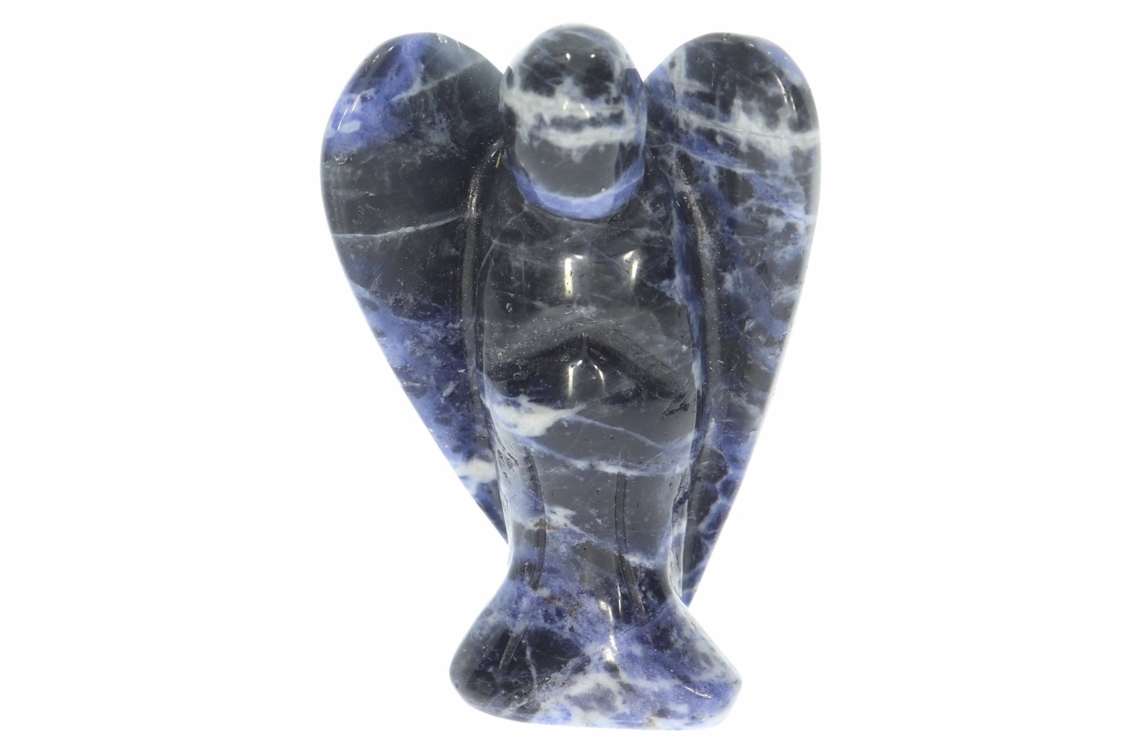 Unikat Schutzengel Engel Gravur Statue Sodalith 50mm - 39754
