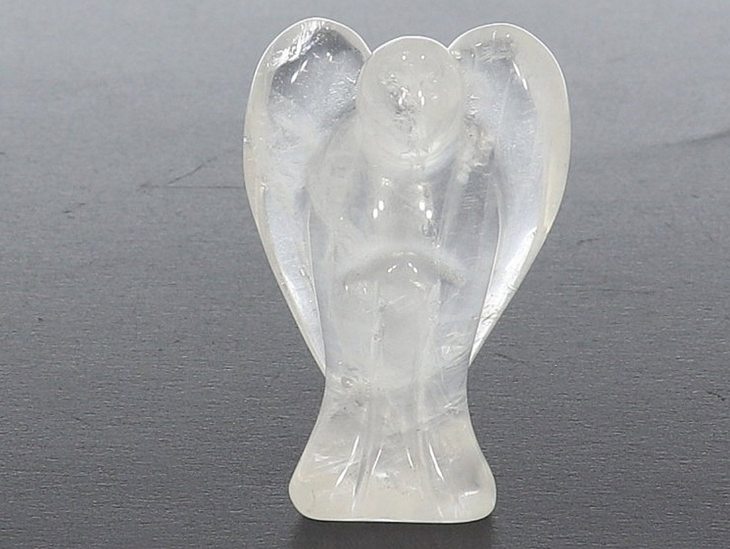 Unikat Schutzengel Engel Gravur Statue Bergkristall crystal 40mm - 41046