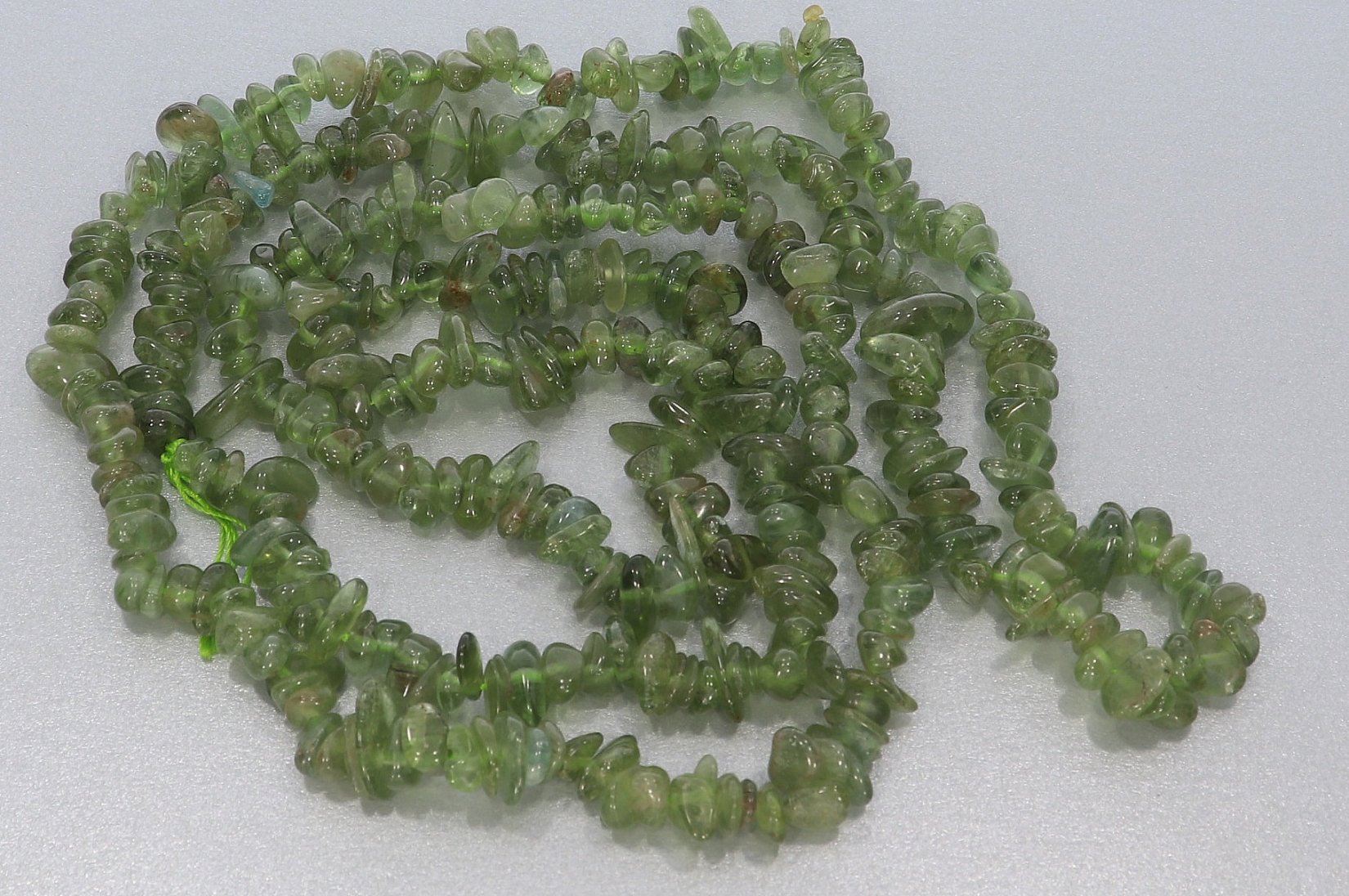 Apatit grün Splitter Schmuck Halskette endlos 90cm SP1153