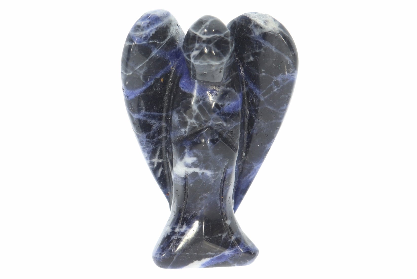 Unikat Schutzengel Engel Gravur Statue Sodalith 50mm - 39750