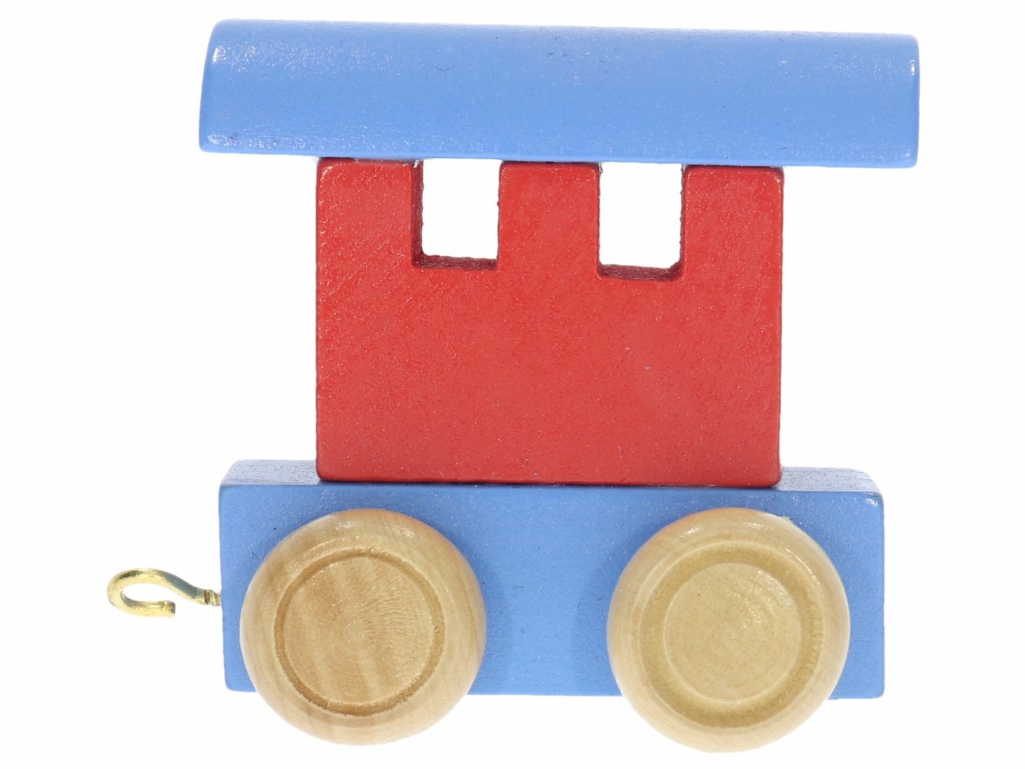 Buchstabe Wagon Buchstabenzug von small foot Holzeisenbahn Namenszug rot blau