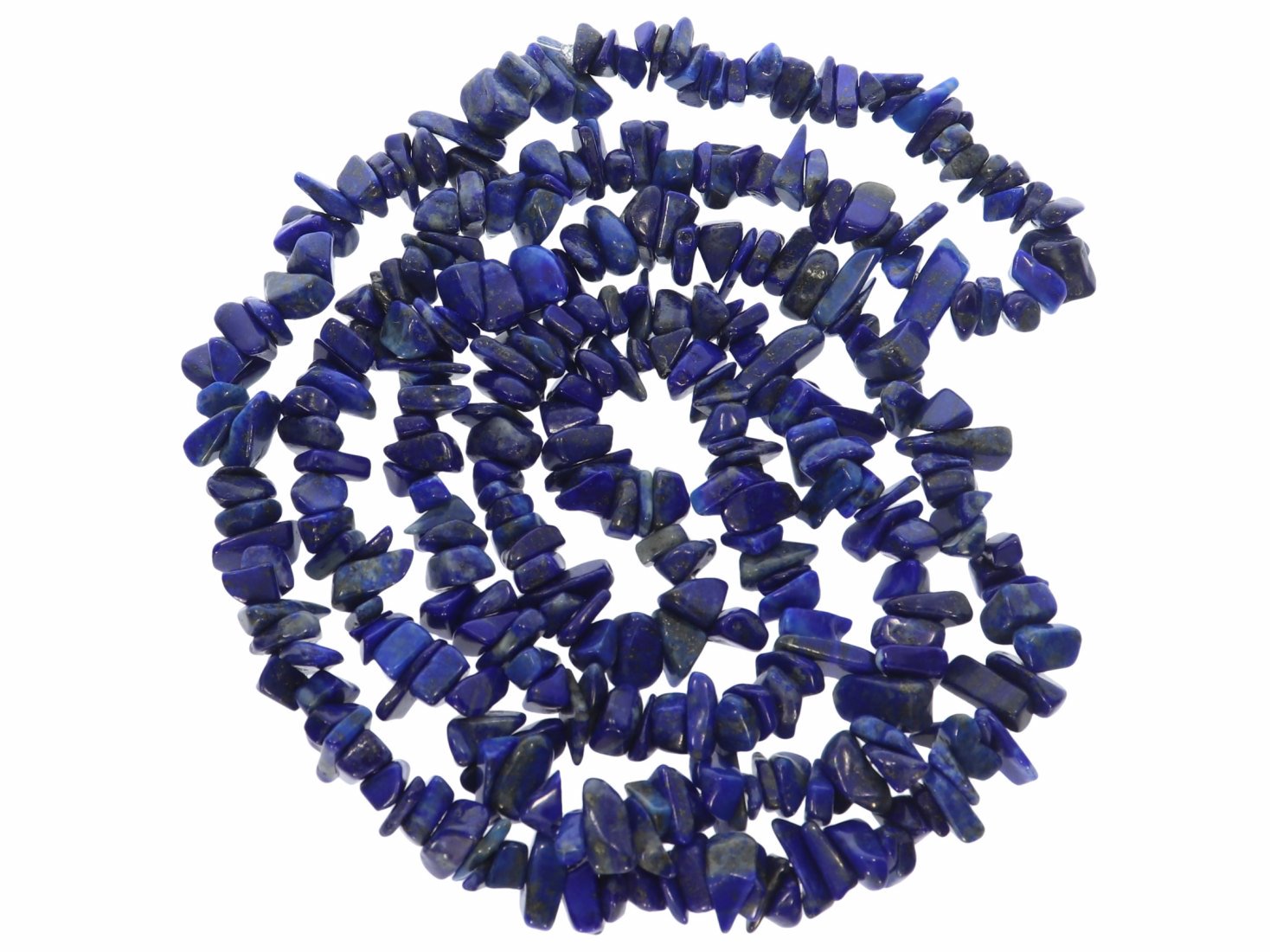 Lapis Lazuli A-Qualität Splitter Schmuck Halskette Halsband endlos 85-90cm SP1043