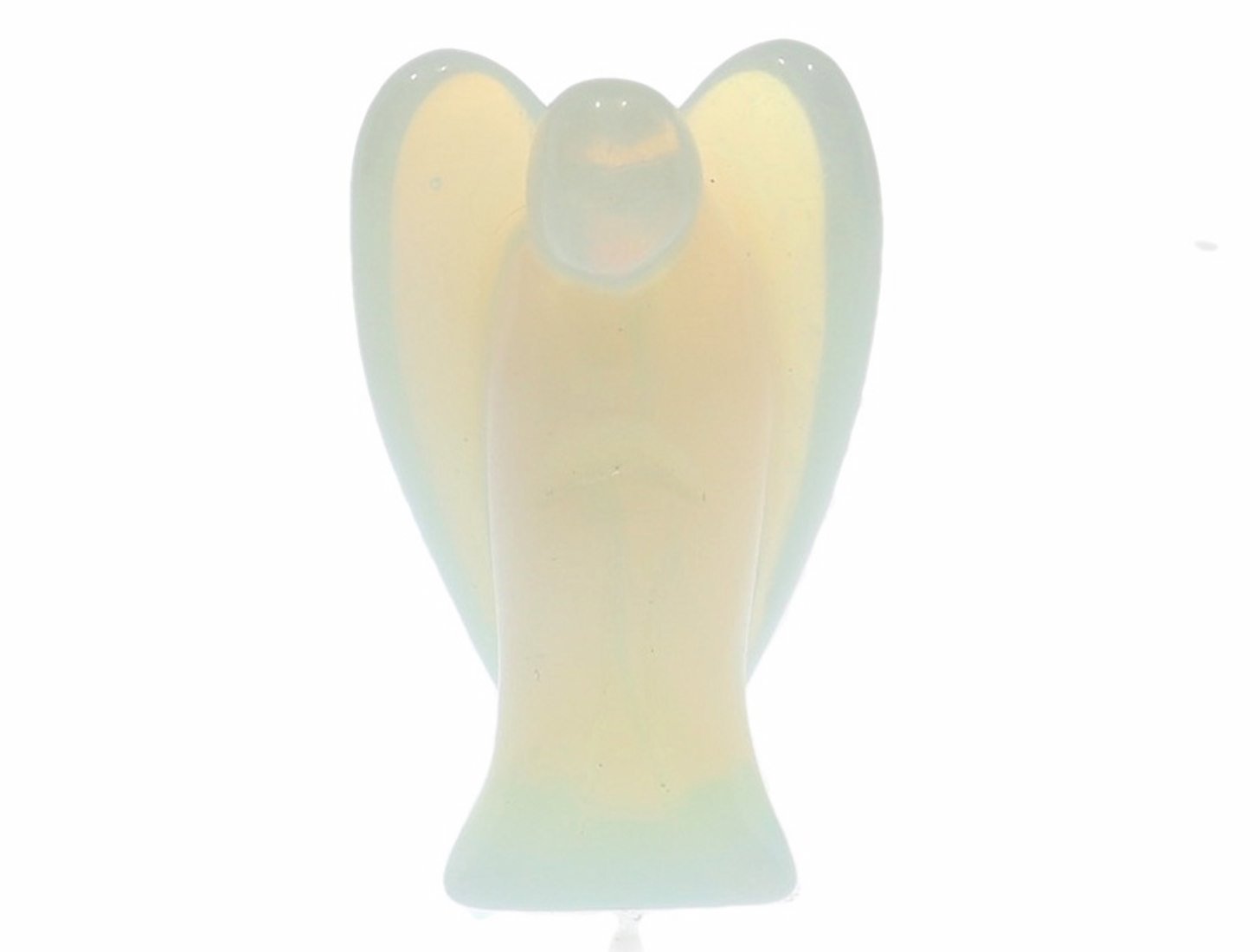 Unikat Schutzengel Engel Gravur Statue Opal Glas opalith 40mm - 41141