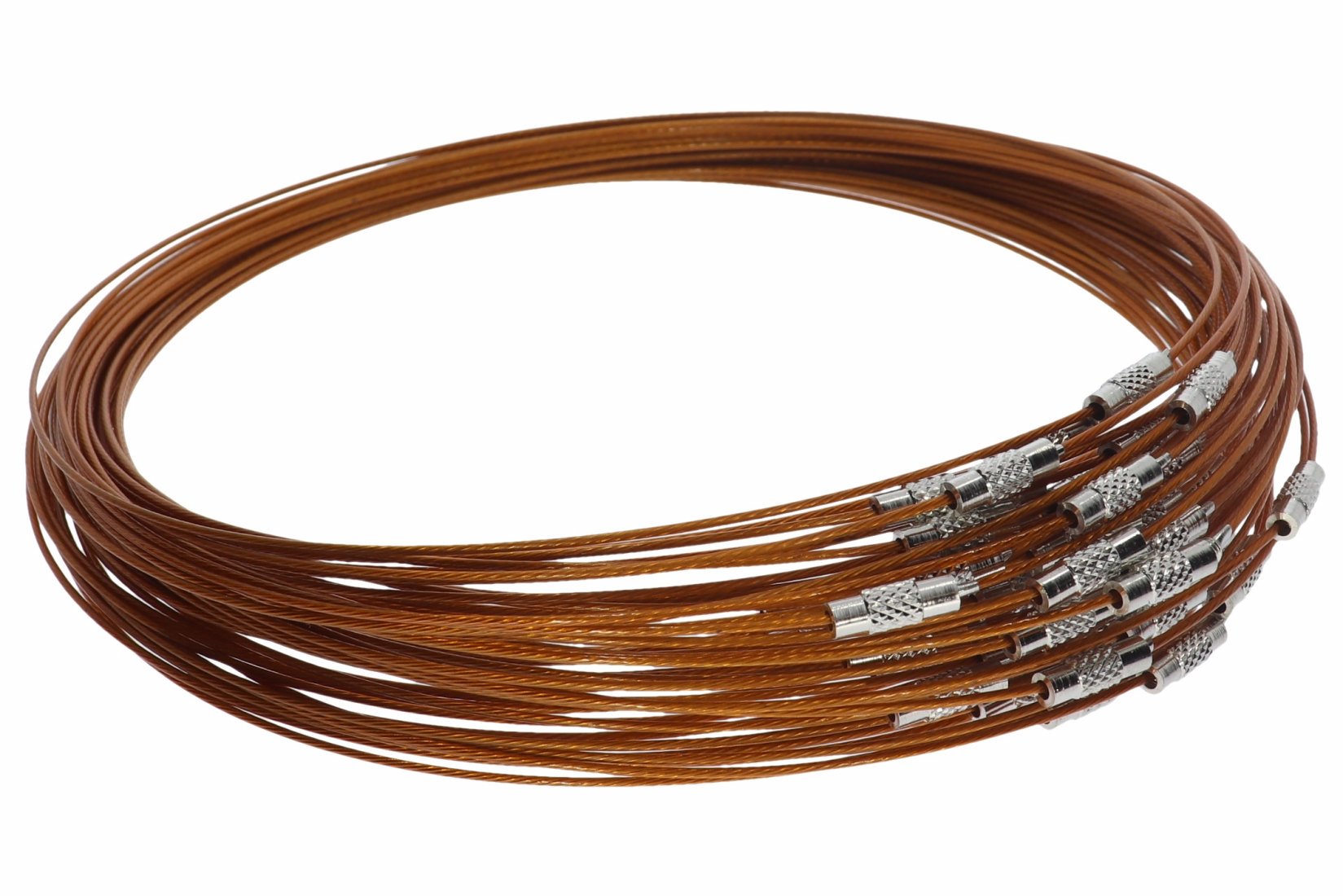 Karamel - Collier Halskette Halsreif einreihig mit Drehverschluss 45cm - A239D