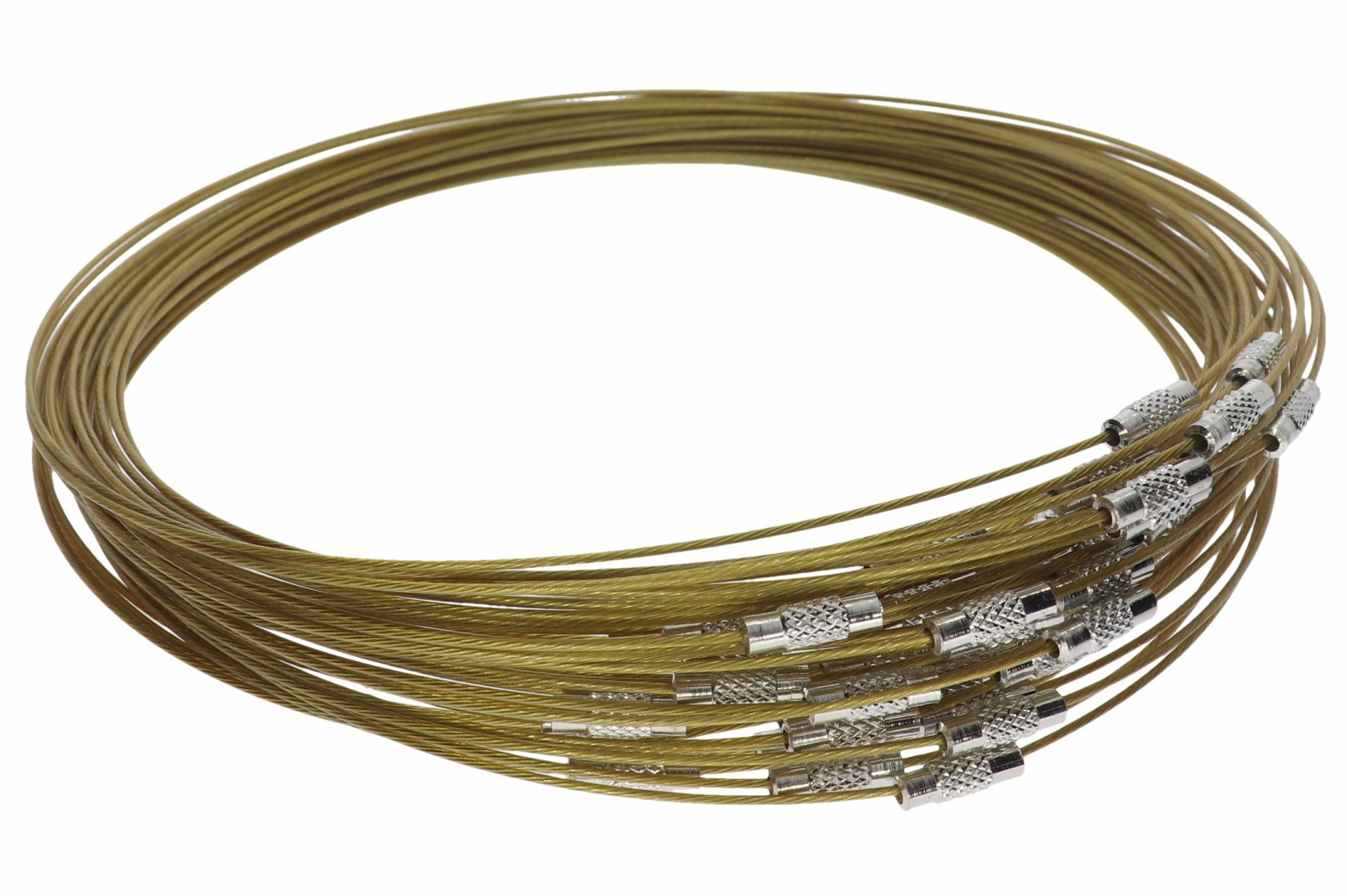 Gold - Collier Halskette Halsreif einreihig mit Drehverschluss 45cm - A238C