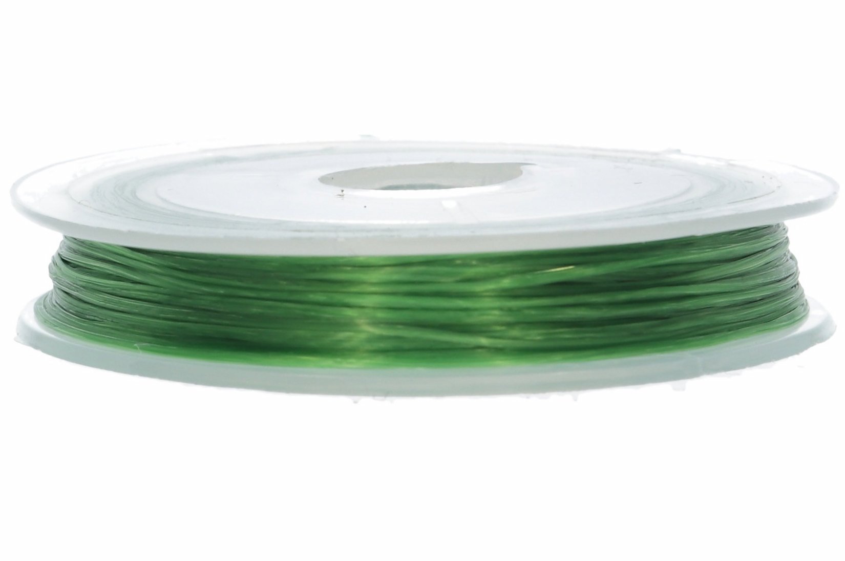 Elastikfaden grün Elastikgummi Schmuckfaden 0,6mm Ø / 10m