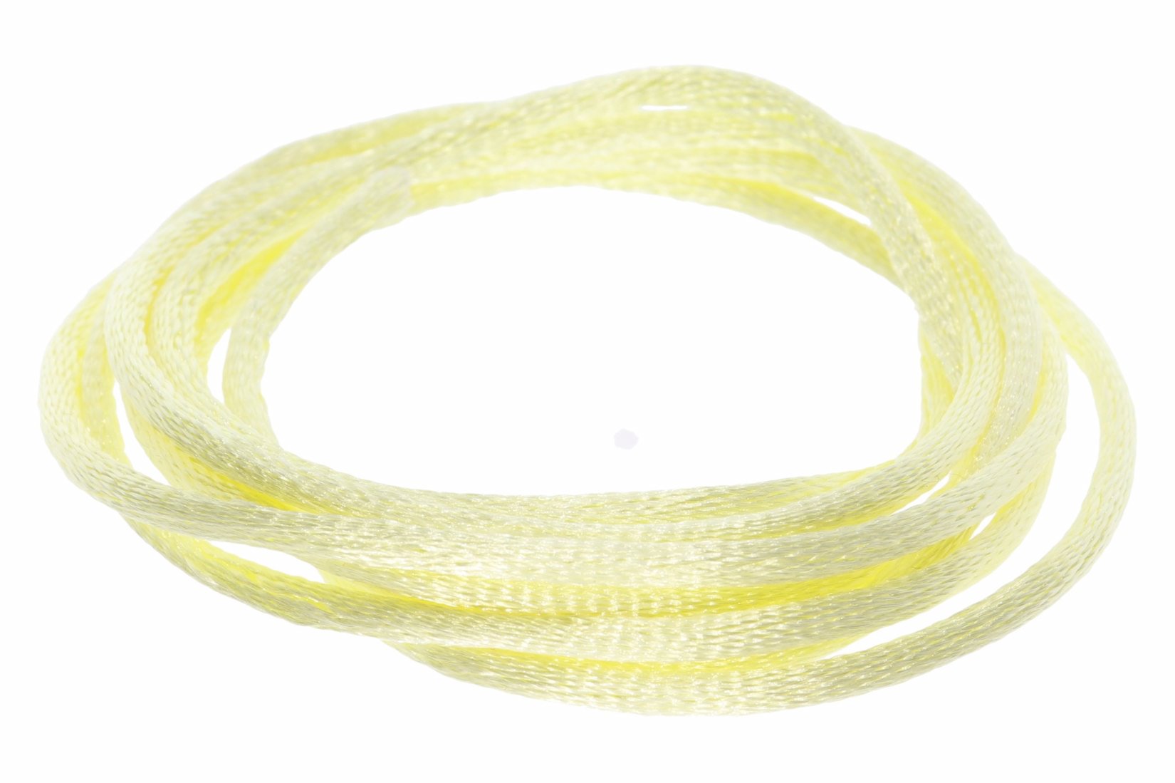 Zitronengelb - Seidenband Seidenbänder Schmuckband Seide 3mm - 100cm