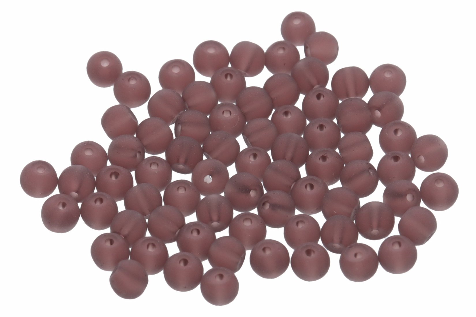 Glasperlen Amethystfarben matt Perlen 4S146 - 4mm Edelstein Kugel 10 Stück