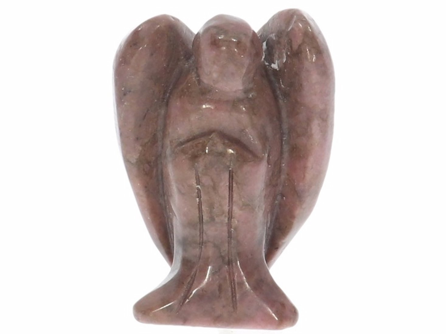 Unikat Schutzengel Engel Gravur Statue Rhodonit 37mm - 41084