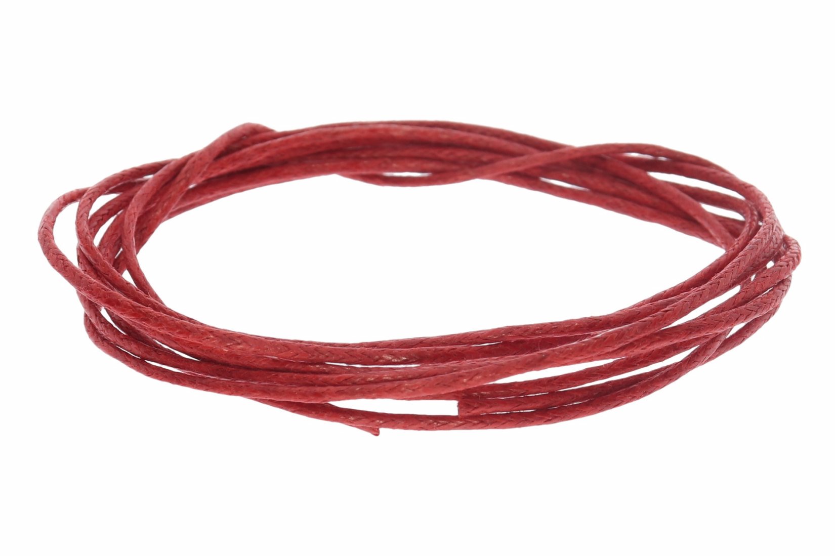 Rot 100cm - Ø 1.1mm Baumwollband Halsband Baumwollschnur