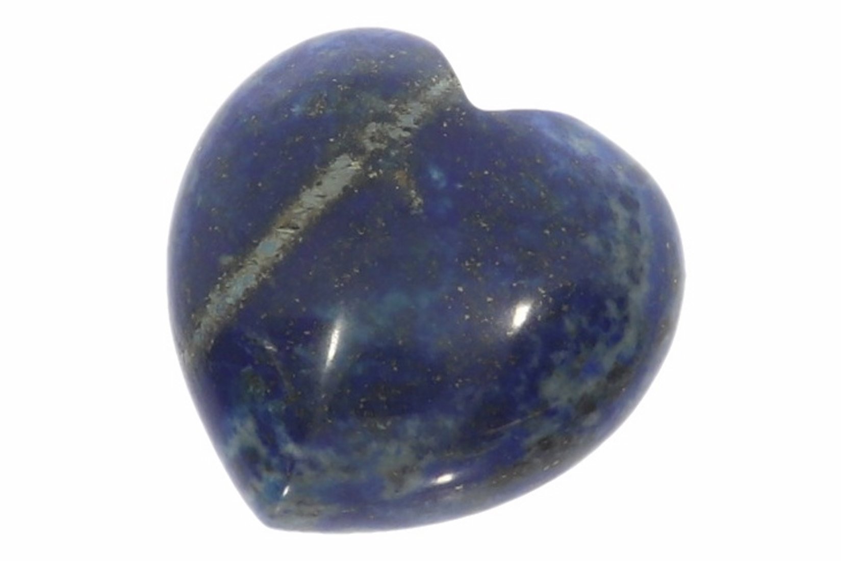 Herz aus Lapis Lazuli 30x30mm Handschmeichler Taschenstein HS1345