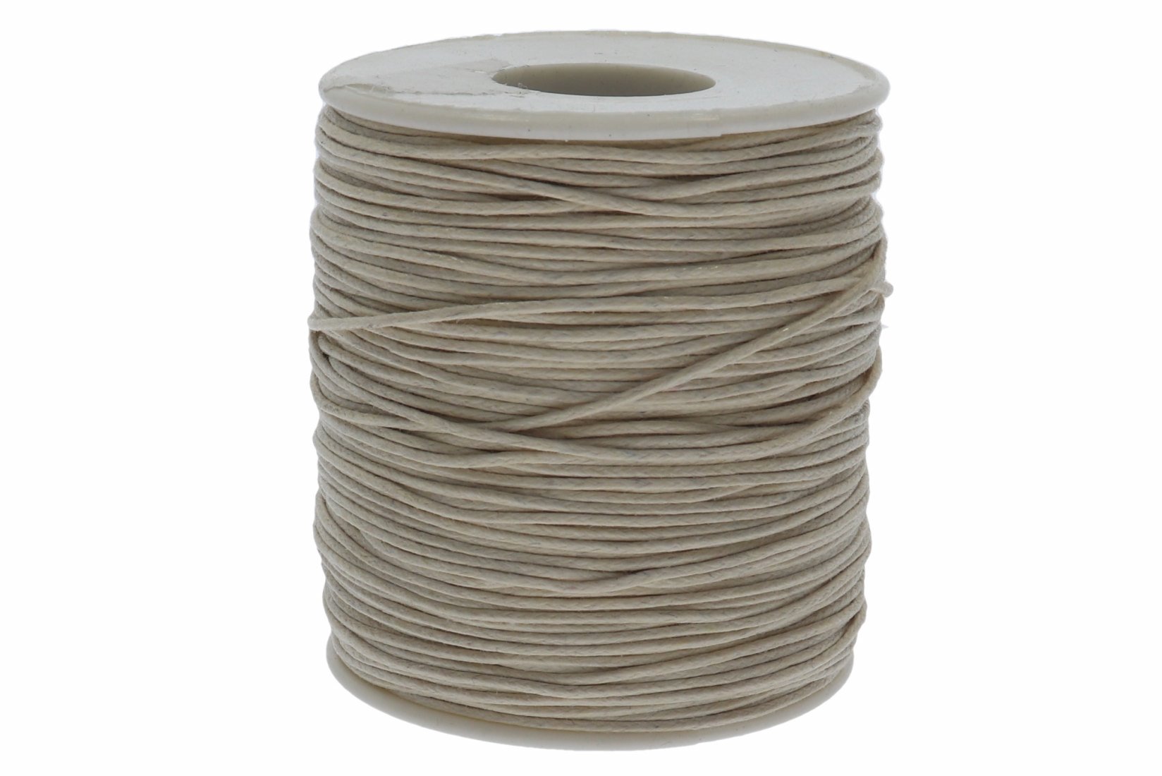 Baumwollband gewachst creme hell braun A148 - 80 Meter/ 1mm