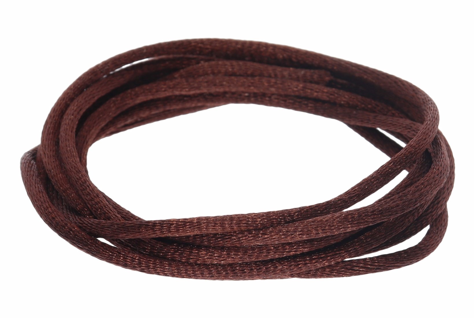 Braun - Seidenband Seidenbänder Schmuckband Seide 3mm - 100cm