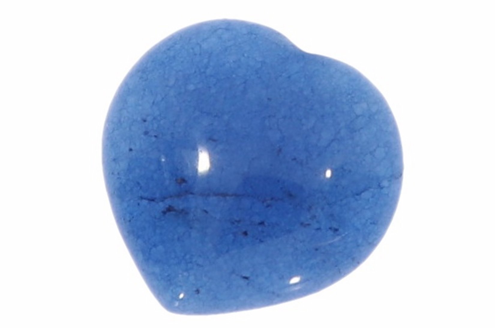 Herz aus Achat blau 25x25mm Handschmeichler Taschenstein HS268