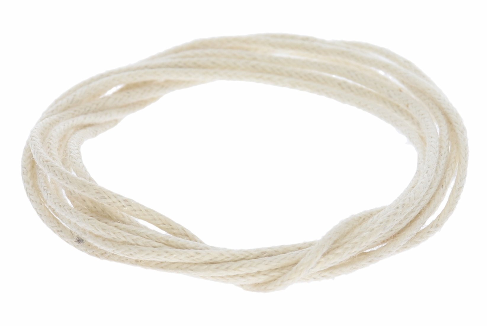 Creme 100cm - Ø 1.1mm Baumwollband Halsband Baumwollschnur