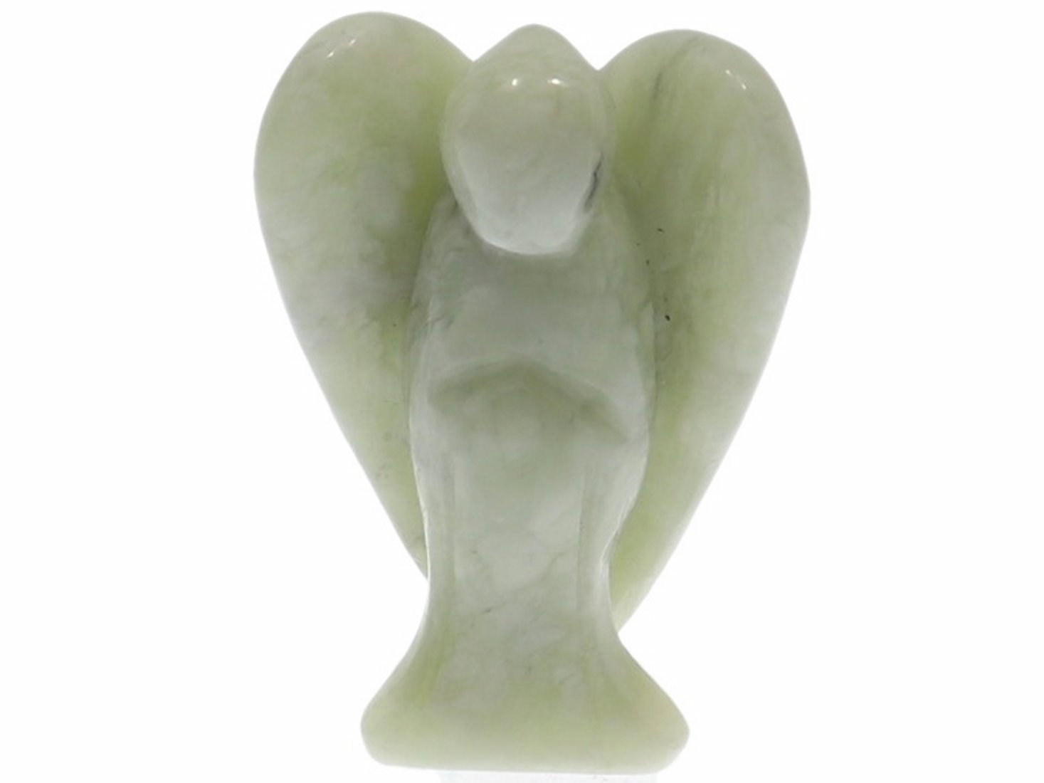 Unikat Schutzengel Engel Gravur Statue Jade China 50mm - 40993