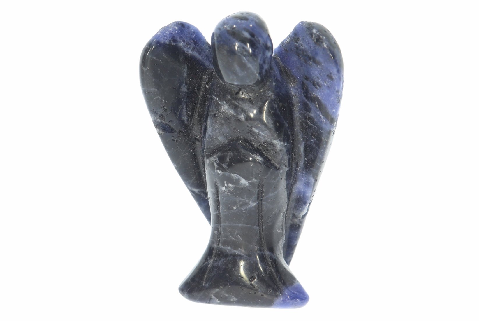 Unikat Schutzengel Engel Gravur Statue Sodalith 50mm - 39755