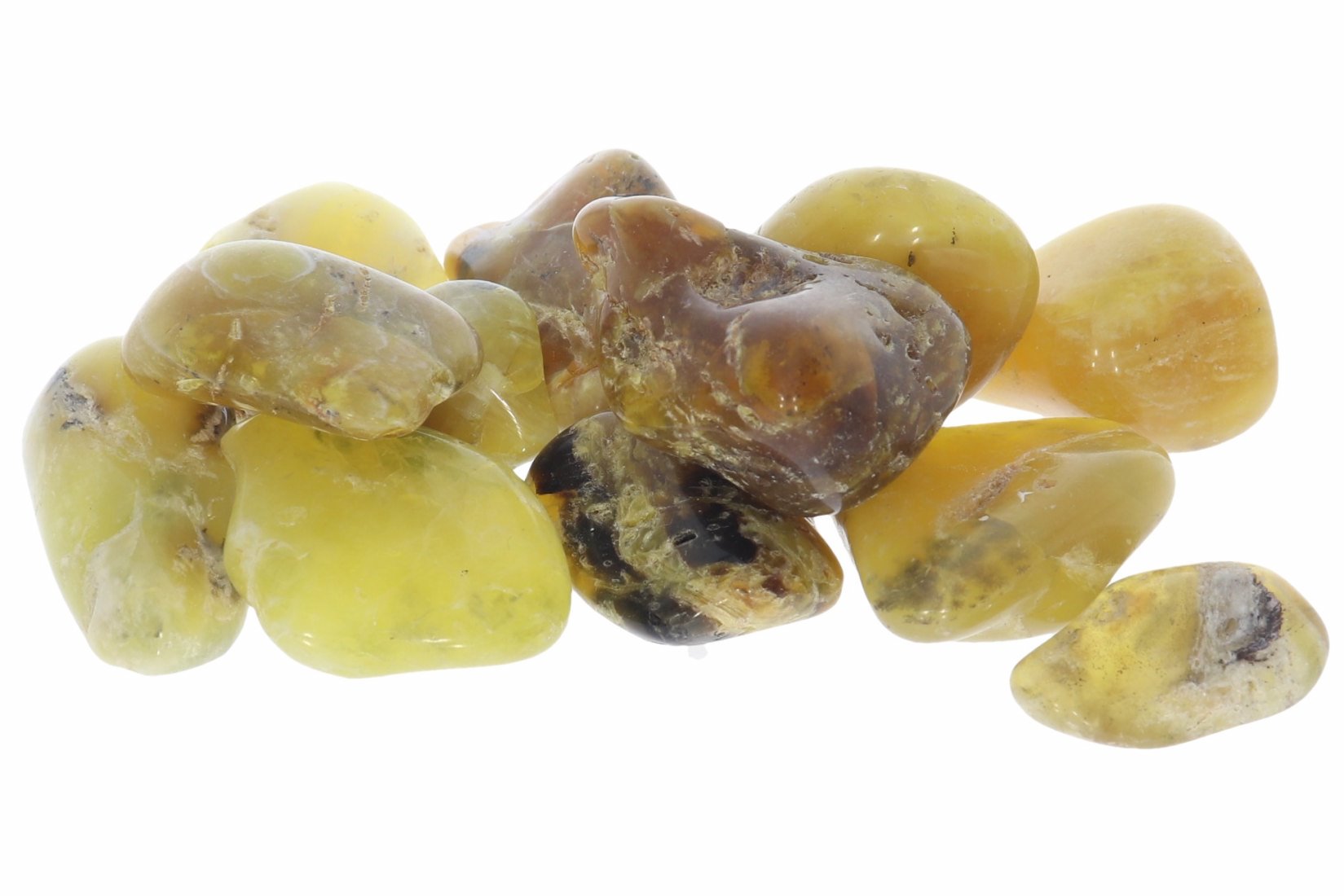Opal gelb Trommelsteine  Edelsteine Massagesteine Heilsteine drum stone