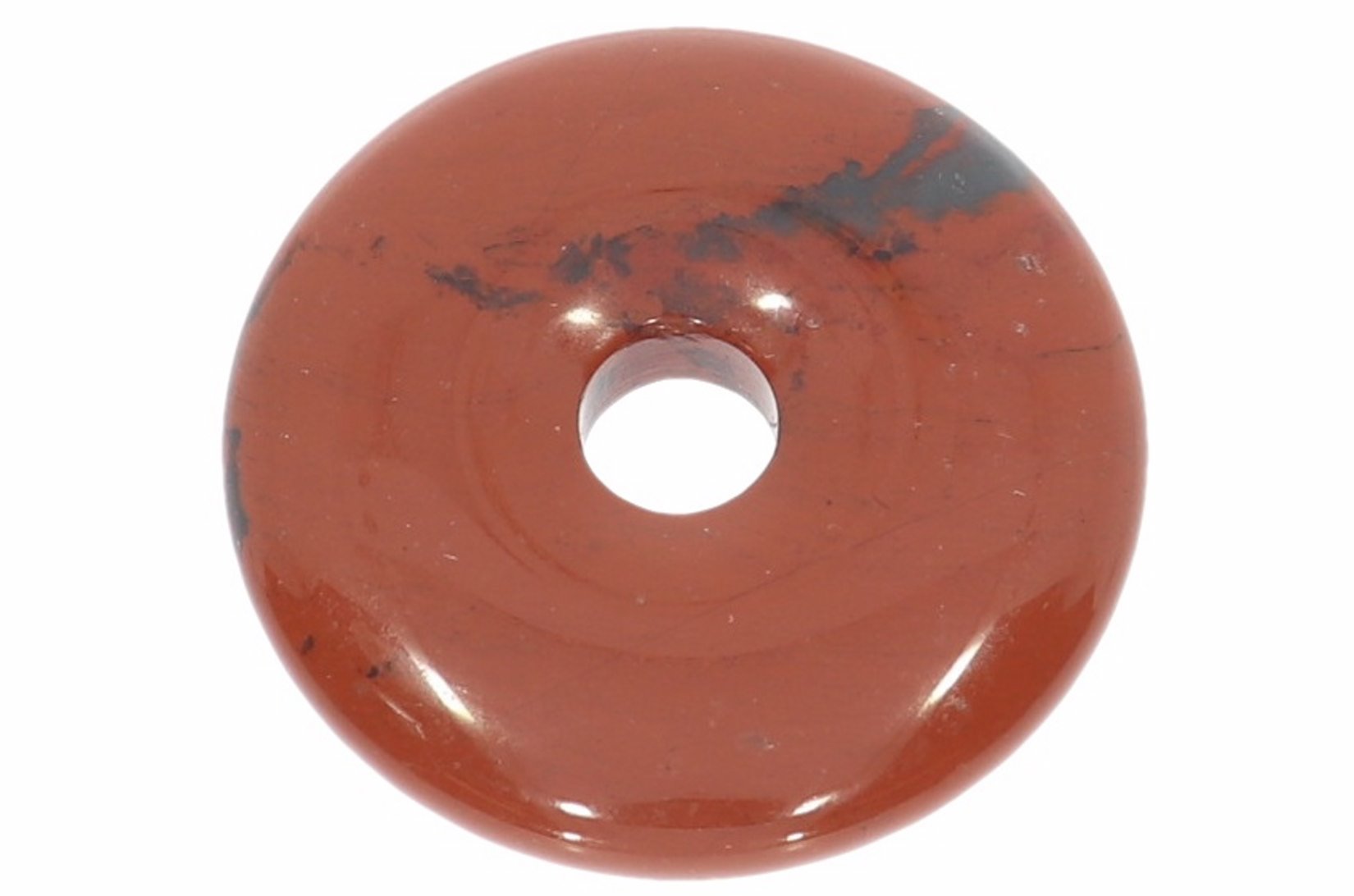 UNIKAT - Jaspis rot Schmuck Edelstein Donut Anhänger 40mm 41340
