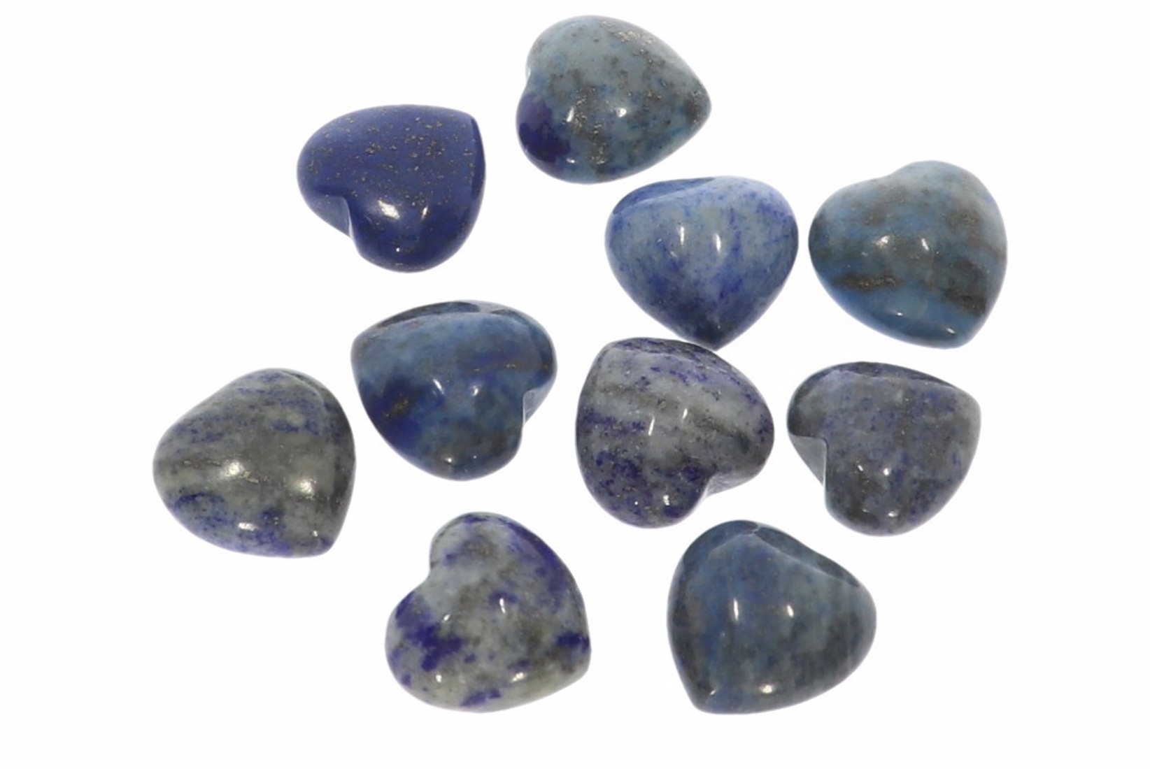 Herz aus Lapis Lazuli 15x15mm mini Handschmeichler Taschenstein HS201