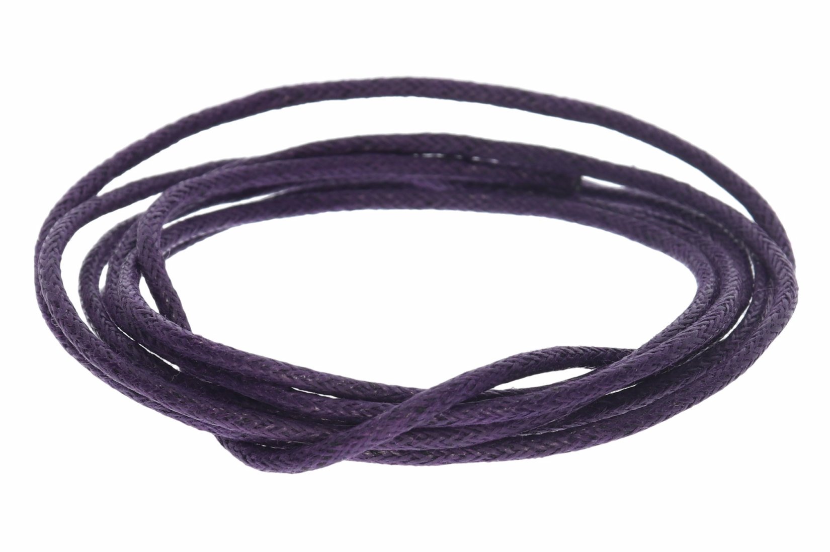 Lila 100cm - Ø 2mm Baumwollband Halsband Baumwollschnur