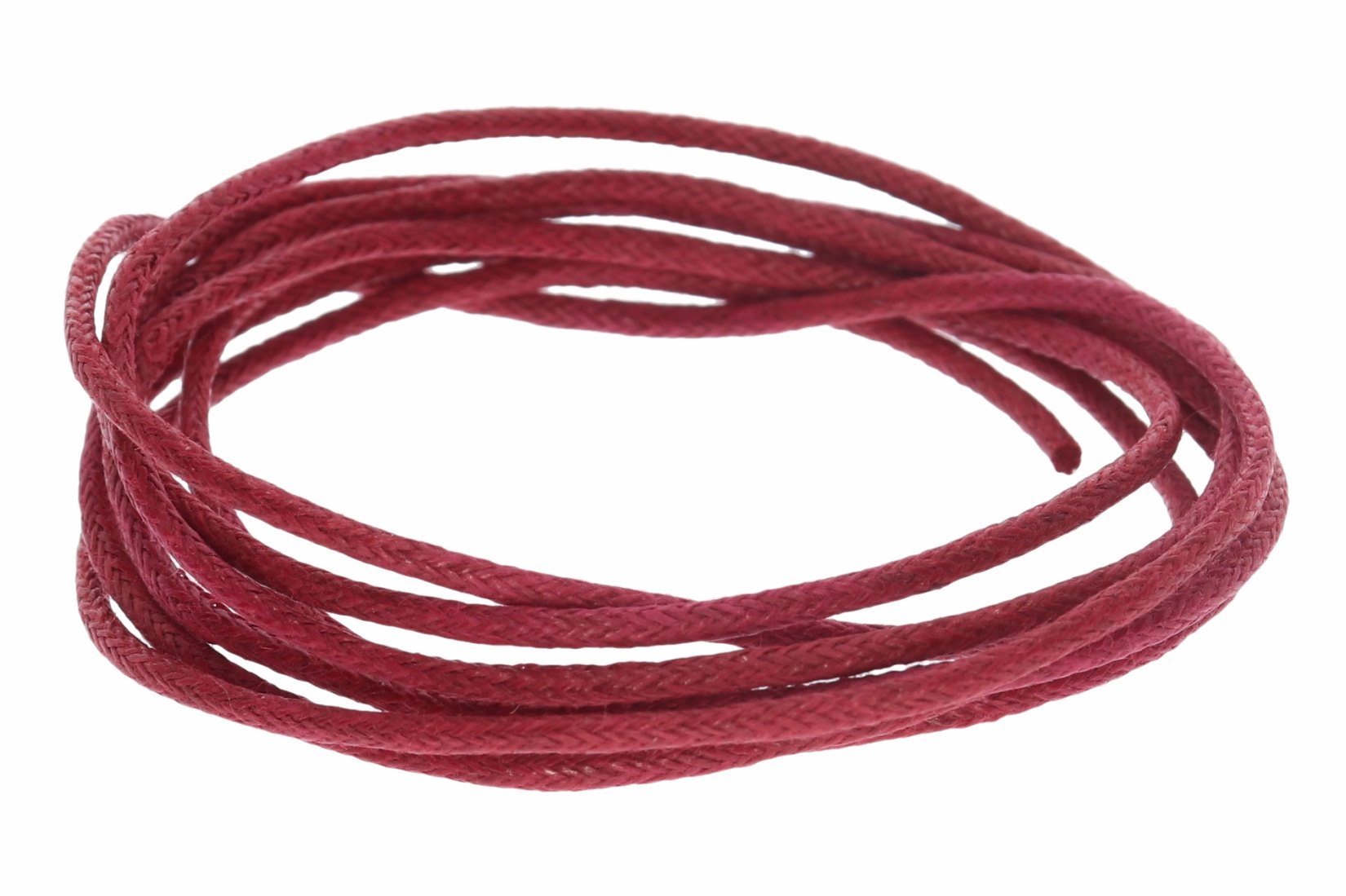 Rot 100cm - Ø 2mm Baumwollband Halsband Baumwollschnur