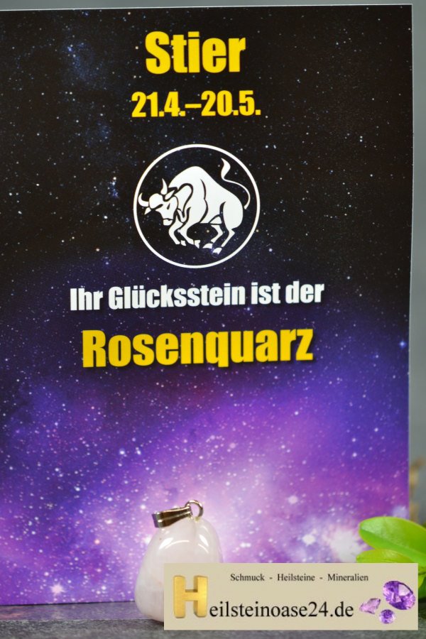 Achat gelb Jungfrau Glücksstein & Öse Sternzeichen Horoskop Tierkreiszeichen