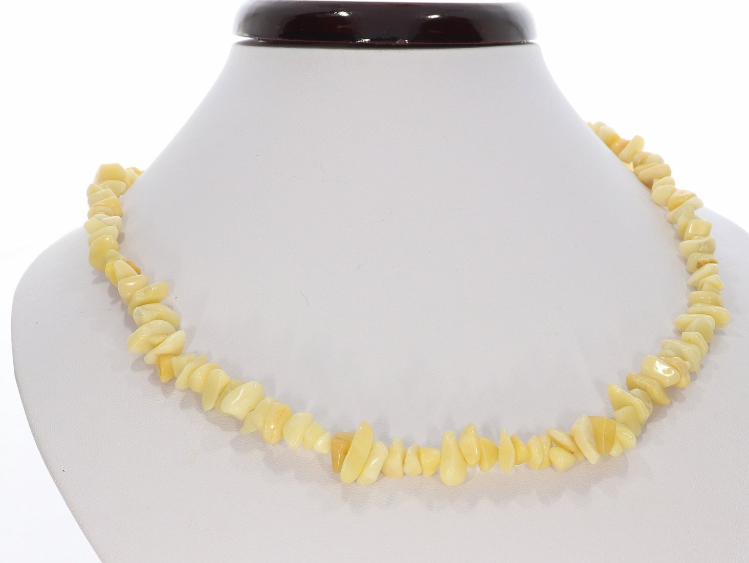 Jade gelb Splitter Schmuck Halskette Halsband endlos 85-90cm SP1035