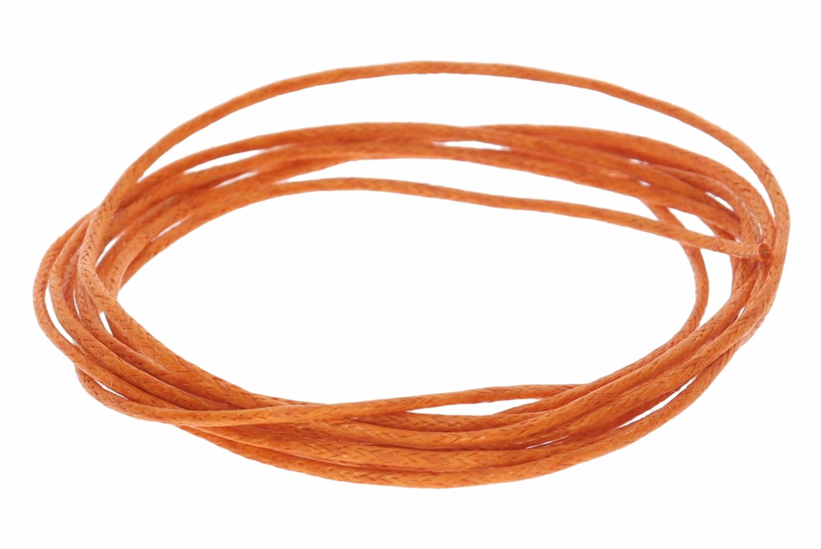 Orange 100cm - Ø 1.1mm Baumwollband Halsband Baumwollschnur
