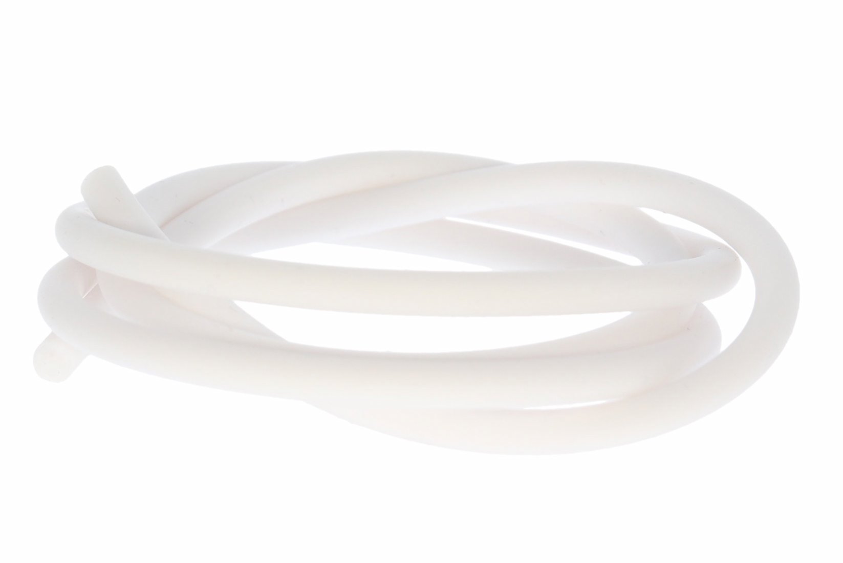 Kautschukband 3.0mm Ø 100cm weiß - Kautschuk Halsband